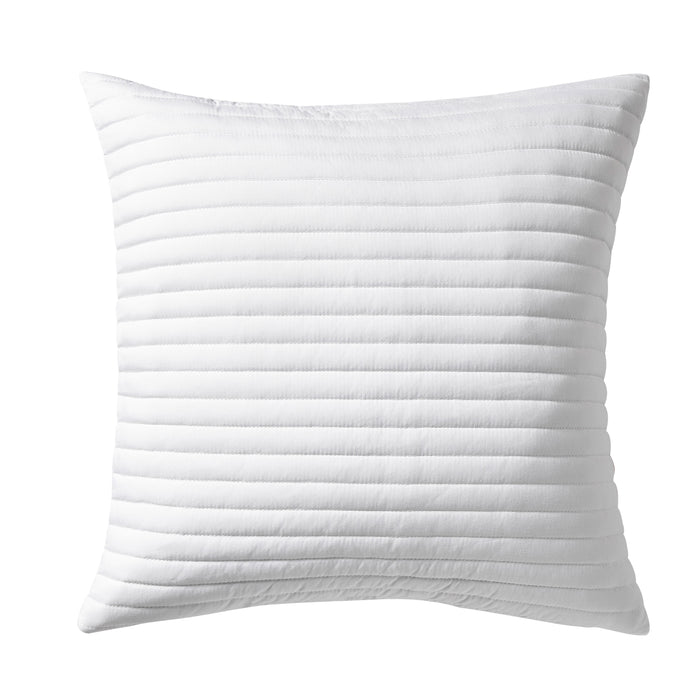 Bianca Quilted Lines 55x55cm Cushion White