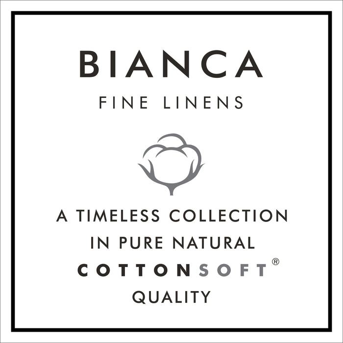 Bianca Tailored 180 Thread Count 100% Cotton Duvet Set white/Grey