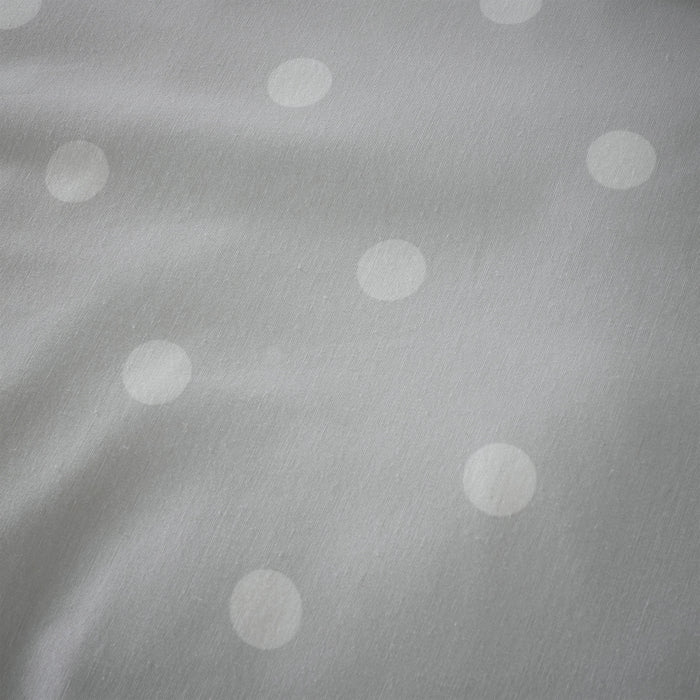 Catherine Lansfield Brushed Cotton blend Spot Duvet Set grey